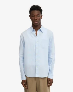 Leinenhemd – Polar Blue