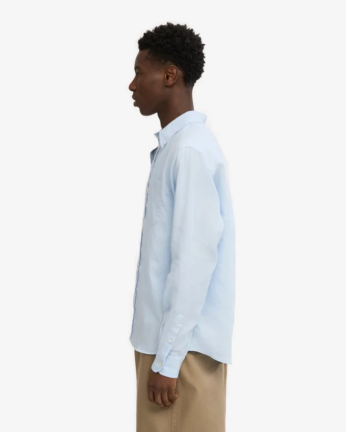 Leinenhemd – Polar Blue