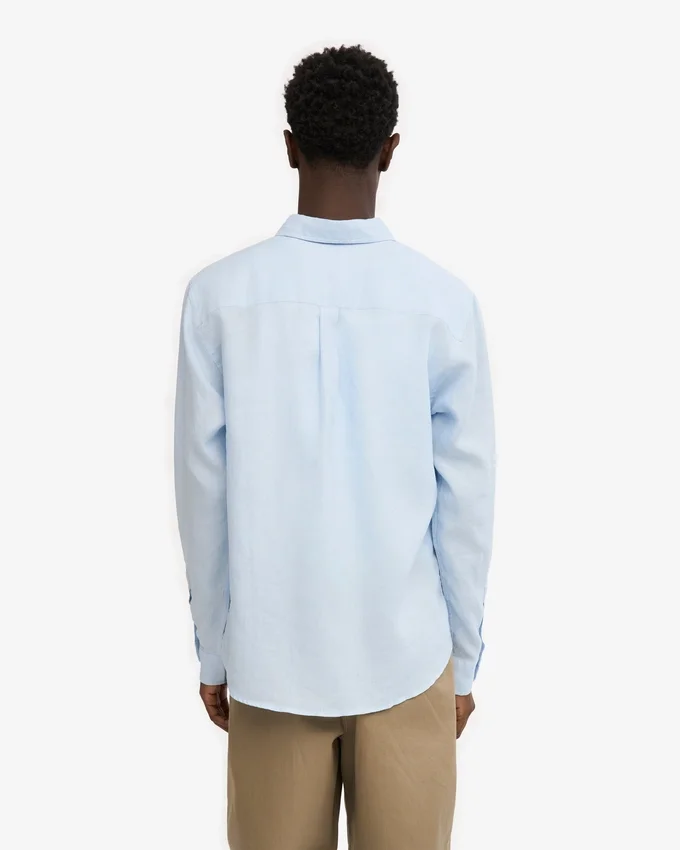 Leinenhemd – Polar Blue