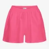 Leinenshorts – Bubblegum-Pink