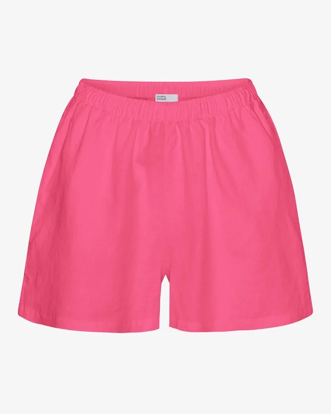Leinenshorts – Bubblegum-Pink