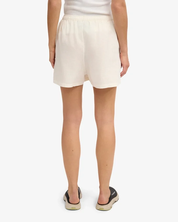 Leinenshorts – Elfenbeinweiß