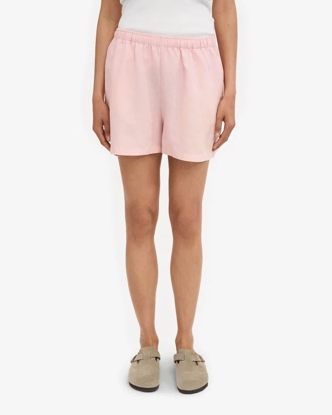 Leinenshorts – Faded Pink