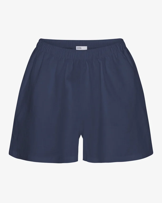 Leinenshorts – Marineblau