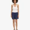 Leinenshorts – Marineblau