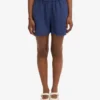 Leinenshorts – Marineblau