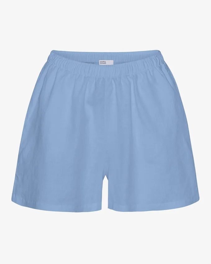 Leinenshorts – Meeresblau
