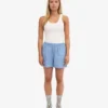Leinenshorts – Meeresblau