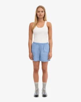 Leinenshorts – Meeresblau