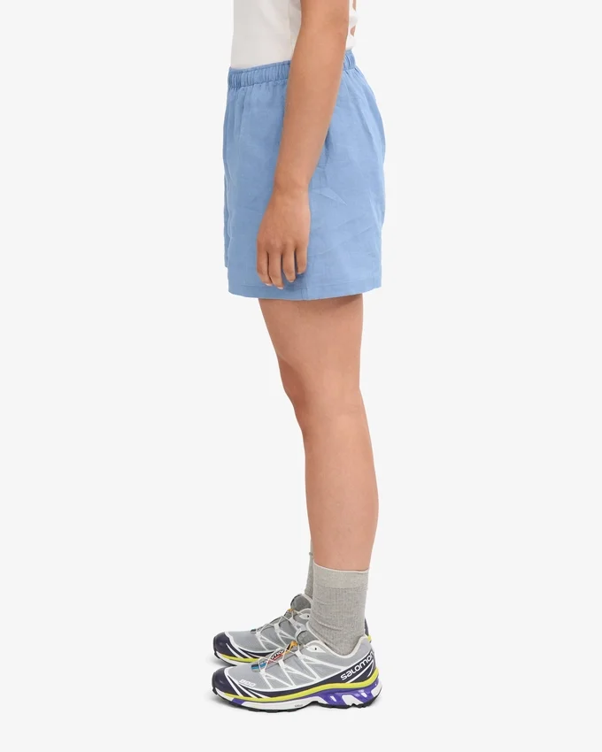 Leinenshorts – Meeresblau