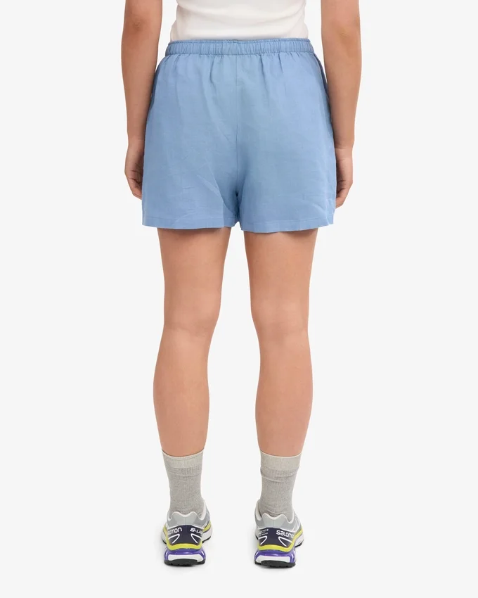 Leinenshorts – Meeresblau
