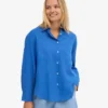 Leinenshorts – Meeresblau