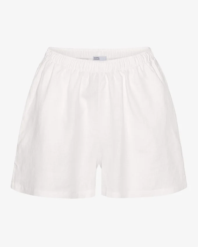 Leinenshorts – Optisches Weiß