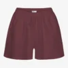 Leinenshorts – Oxblood-Rot