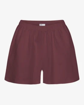 Leinenshorts – Oxblood-Rot