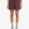 Leinenshorts – Oxblood-Rot