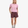 Leinenshorts – Oxblood-Rot