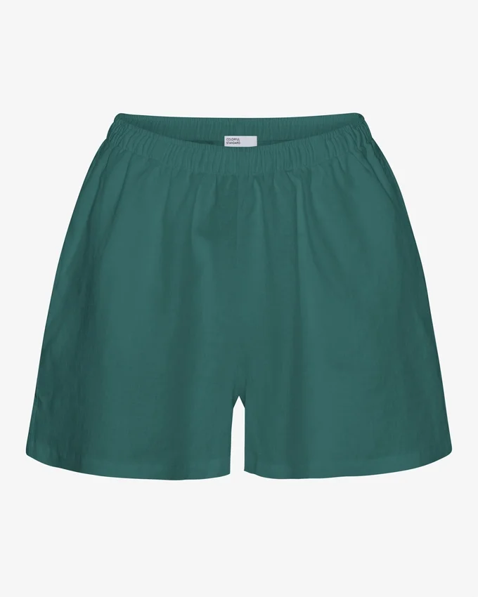 Leinenshorts – Ozeangrün