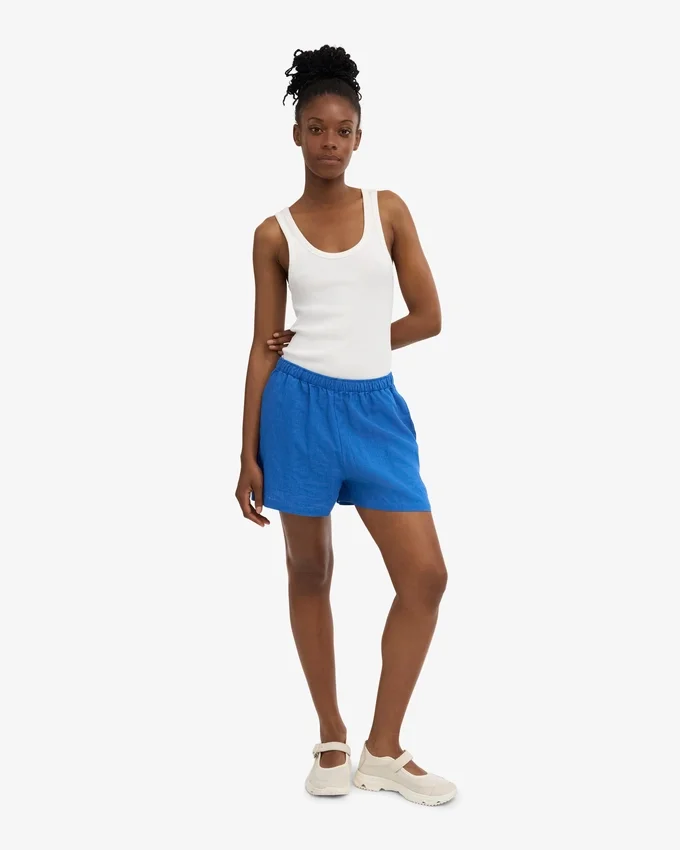 Leinenshorts – Pacific Blue