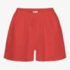Leinenshorts – Red Tangerine