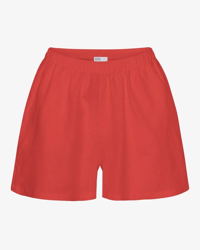 Leinenshorts – Red Tangerine