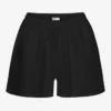 Leinenshorts – Tiefschwarz