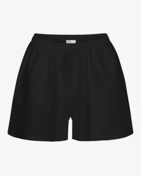 Leinenshorts – Tiefschwarz