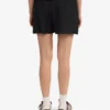 Leinenshorts – Tiefschwarz