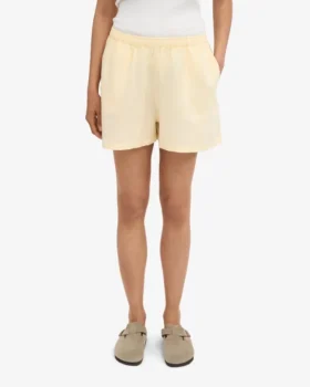 Leinenshorts – Zartes Gelb