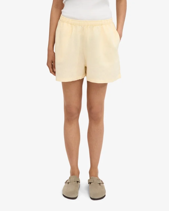 Leinenshorts – Bubblegum-Pink