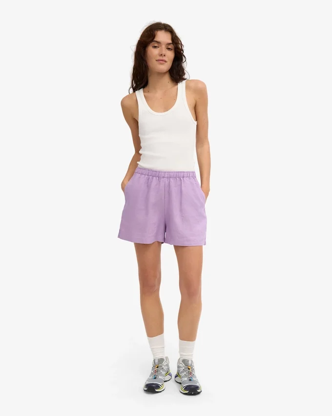 Leinenshorts – Zartes Lavendel