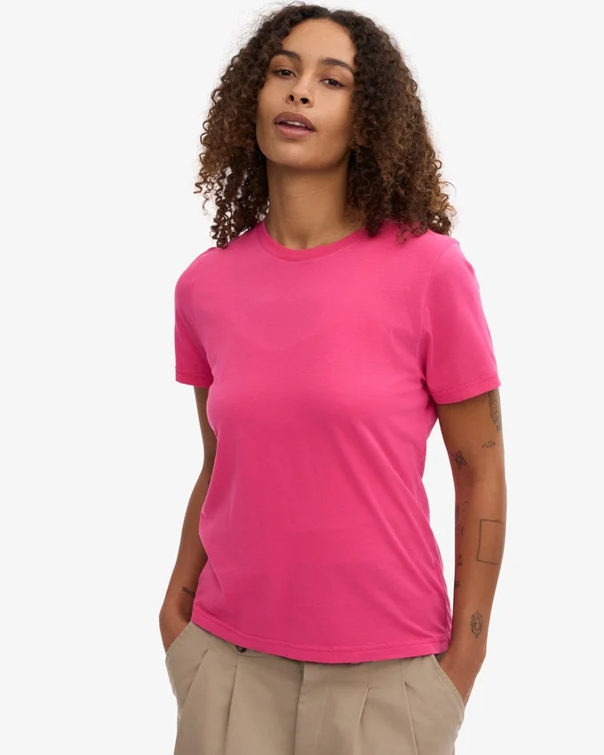 Light Organic Tee für Damen – Bubblegum Pink