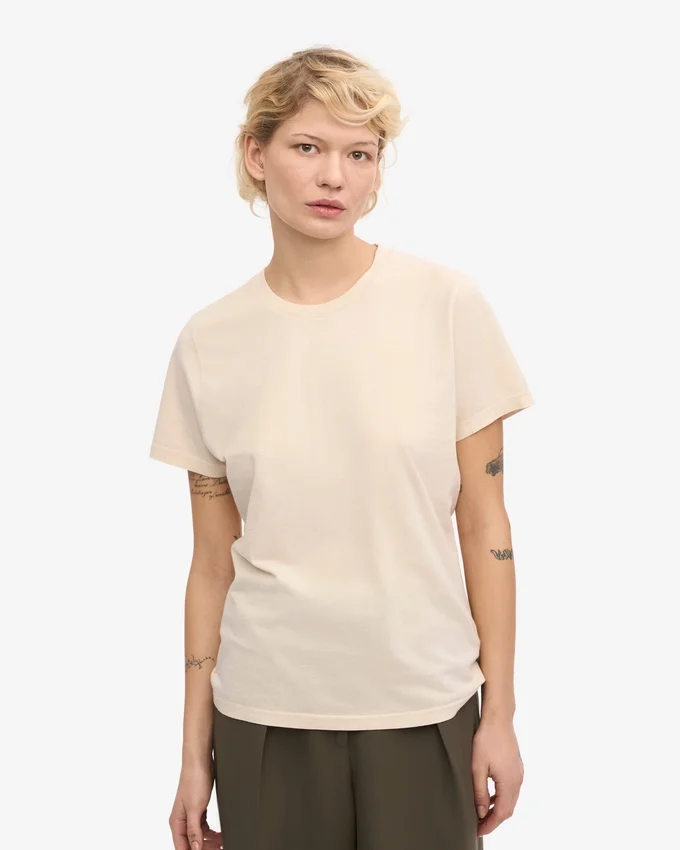 Light Organic Tee für Damen – Elfenbeinweiß