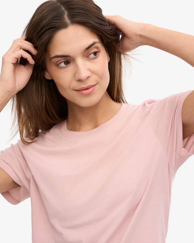 Light Organic Tee für Damen – Faded Pink