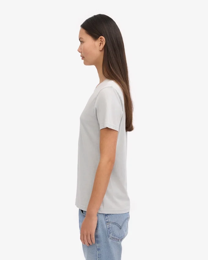 Light Organic Tee für Damen – hellgrau
