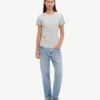 Light Organic Tee für Damen – hellgrau