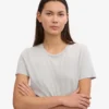 Light Organic Tee für Damen – hellgrau