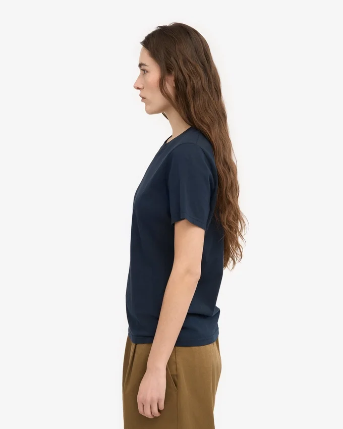 Light Organic Tee für Damen – Marineblau