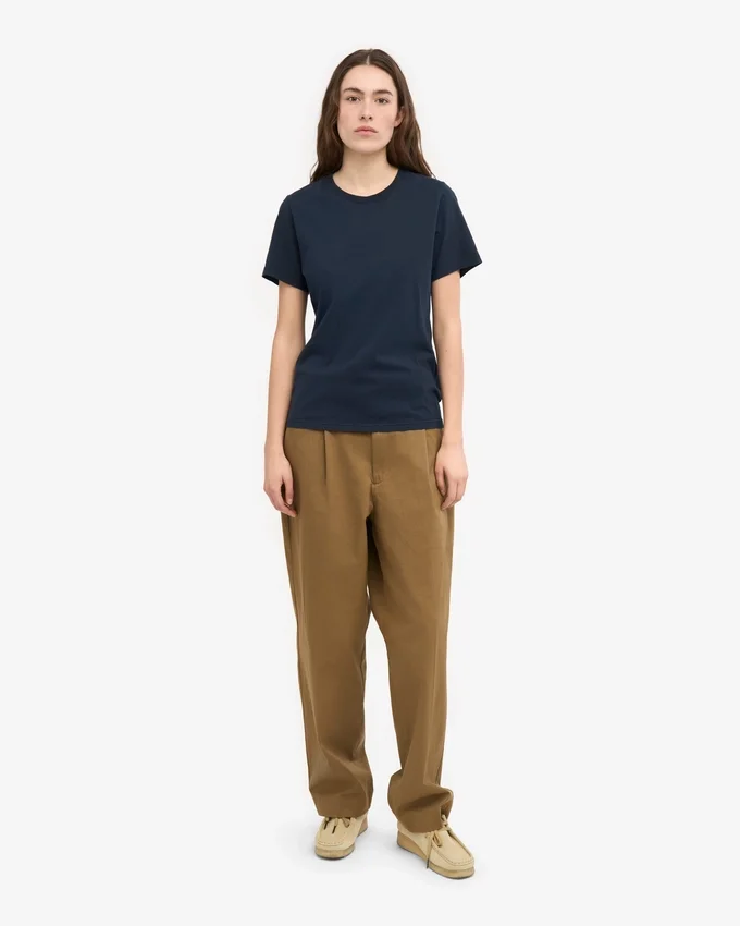 Light Organic Tee für Damen – Marineblau