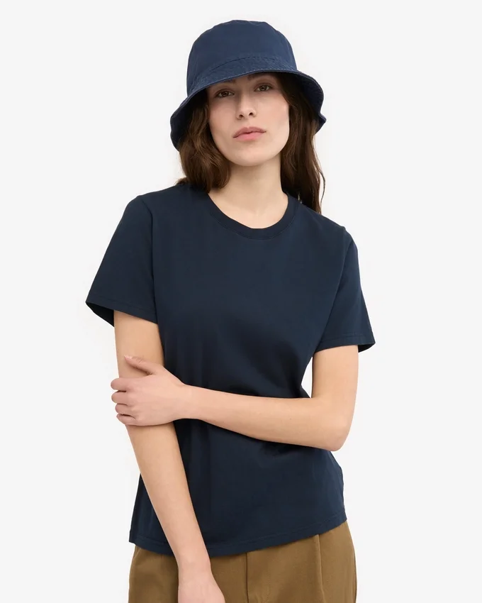 Light Organic Tee für Damen – Marineblau