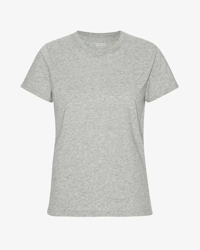 Light Organic Tee für Damen – Meliert-Grau