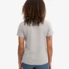 Light Organic Tee für Damen – Meliert-Grau