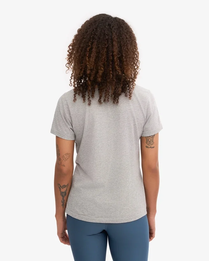 Light Organic Tee für Damen – Meliert-Grau
