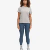 Light Organic Tee für Damen – Meliert-Grau