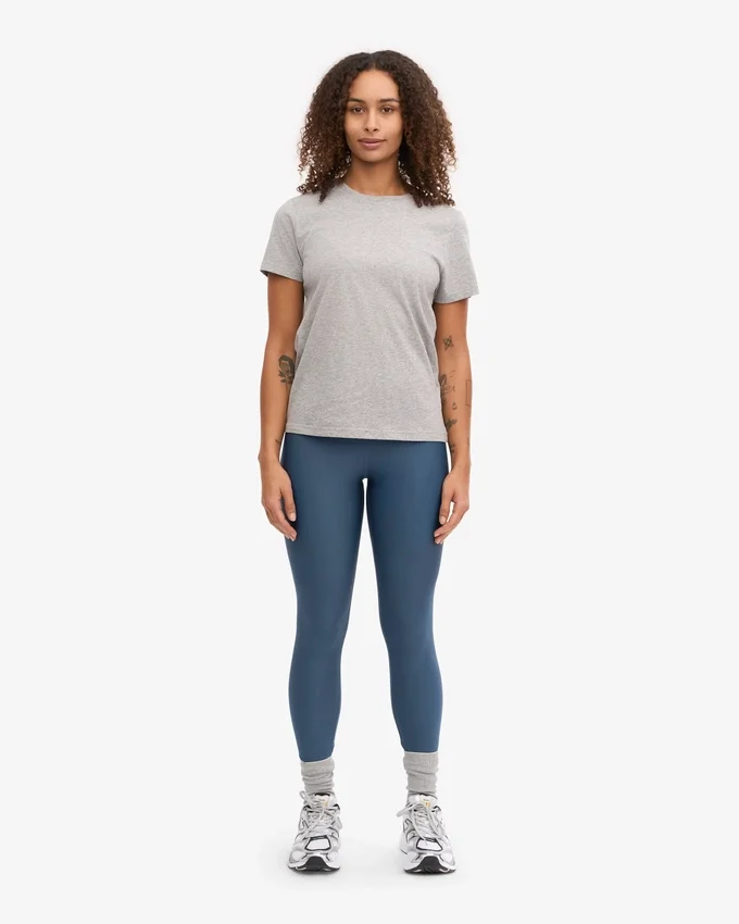 Light Organic Tee für Damen – Meliert-Grau