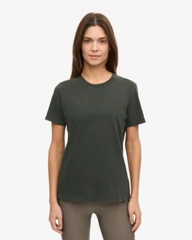 Light Organic Tee für Damen – Mitternachtsgrün
