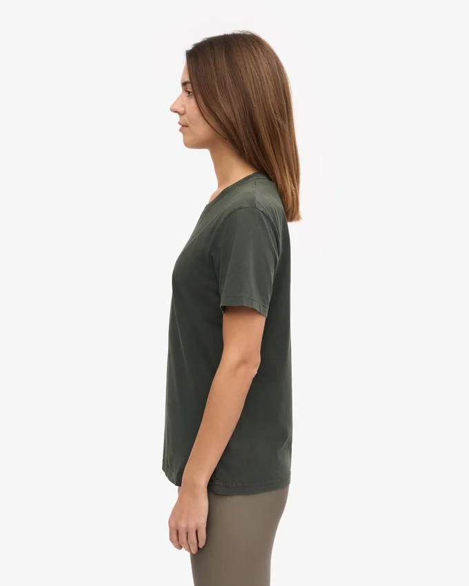 Light Organic Tee für Damen – Mitternachtsgrün