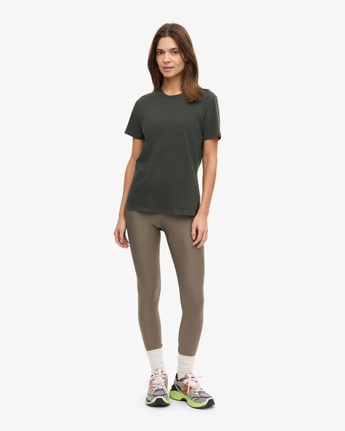 Light Organic Tee für Damen – Mitternachtsgrün