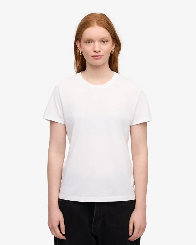 Light Organic Tee für Damen – Optisches Weiß