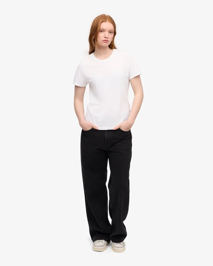 Light Organic Tee für Damen – Optisches Weiß